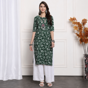 Premium Printed Crepe Kurti for Women | ShopRover